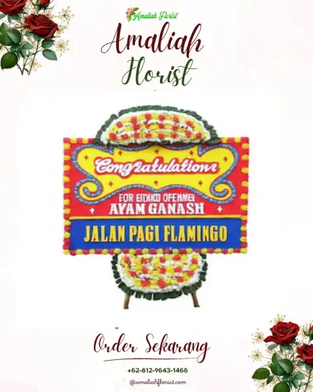 Sewa Papan Bunga Bokor